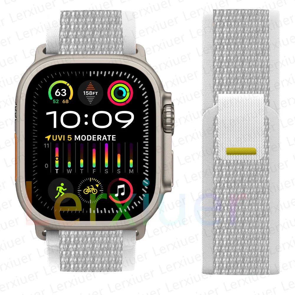 Trail loop For Apple Watch Ultra band 49mm 46mm 42mm 45mm 40mm 41mm Nylon sport band correa Apple Watch 10 9 8 7 6 5 4 3 SE band