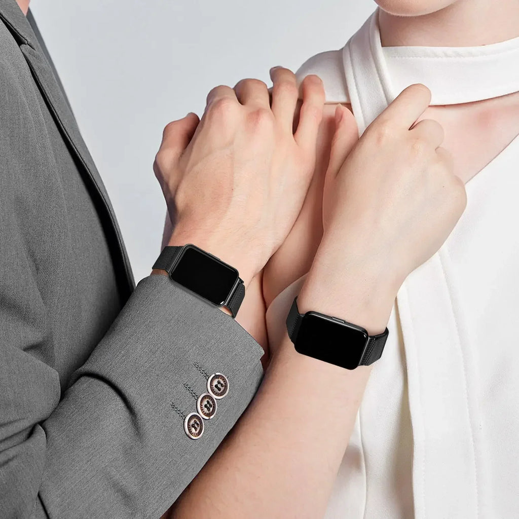 Sport Loop Strap for Samsung Galaxy Fit 3 Accessories Stainless Steel metal belt Bracelet Correa Magnetic Galaxy Fit3 band