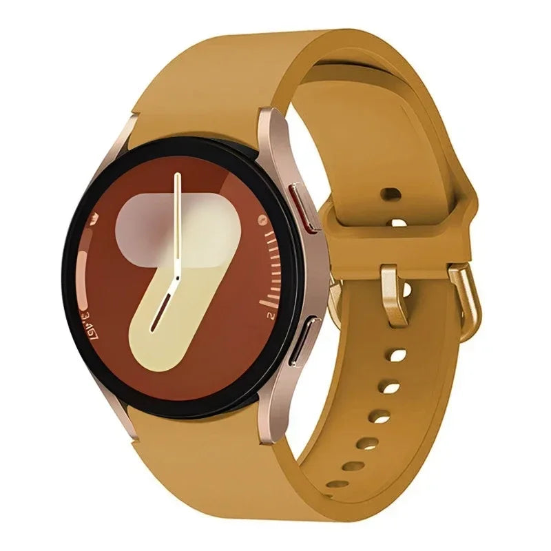 Original Silicone Strap For Samsung Galaxy Watch 7/6/5/4 44mm 40mm 5 Pro Sports Bracelet Galaxy Watch 6 4 Classic 47mm 43mm Band