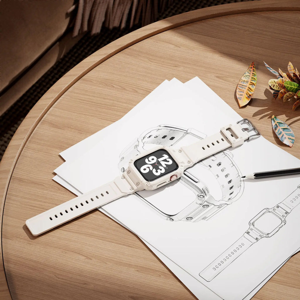 TPU Case + band For Apple Watch band 46mm 42mm 45mm 41mm 40mm 44mm Bumper band watch band for Apple Watch Series 10 9 8 7 6 SE 4