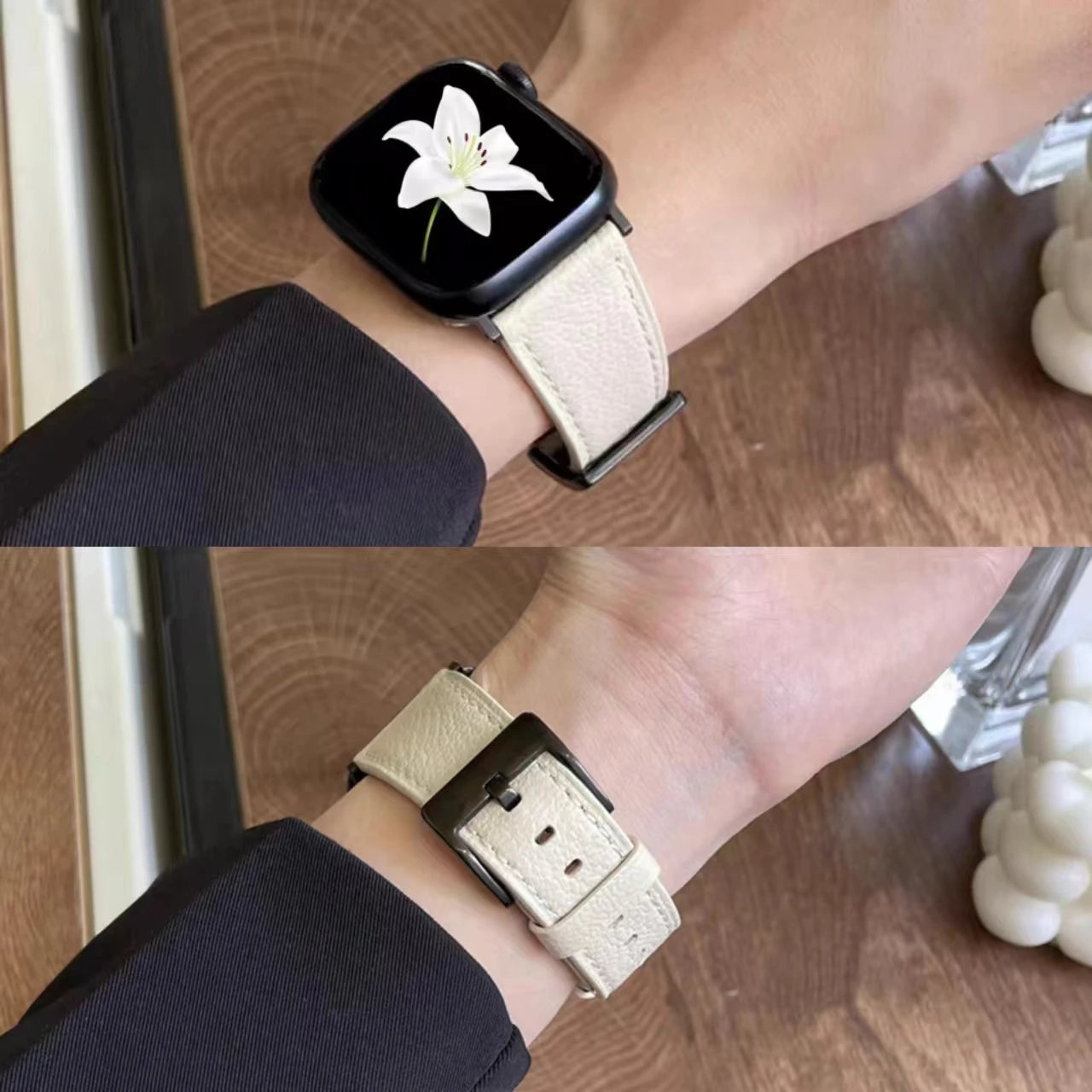 Leather loop Correa For Apple Watch band Series Ultra 11 10 9 8 7 6 5 4 3 2 1 SE 38mm 40mm 41mm 42mm 44mm 45mm 46mm 49mm band