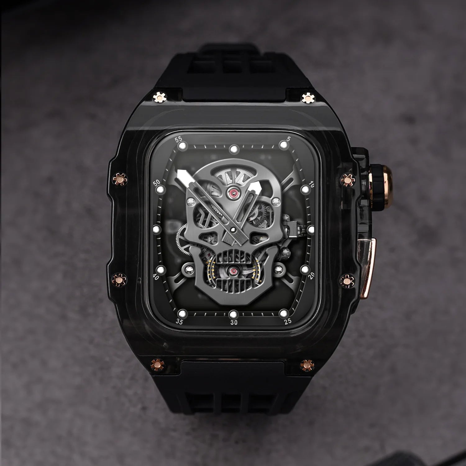 Transparent Case+band For Apple Watch Ultra 49mm band Full Cover band Modification Kit For Apple Watch SE 9 8 7 6 5 4 45mm 44mm