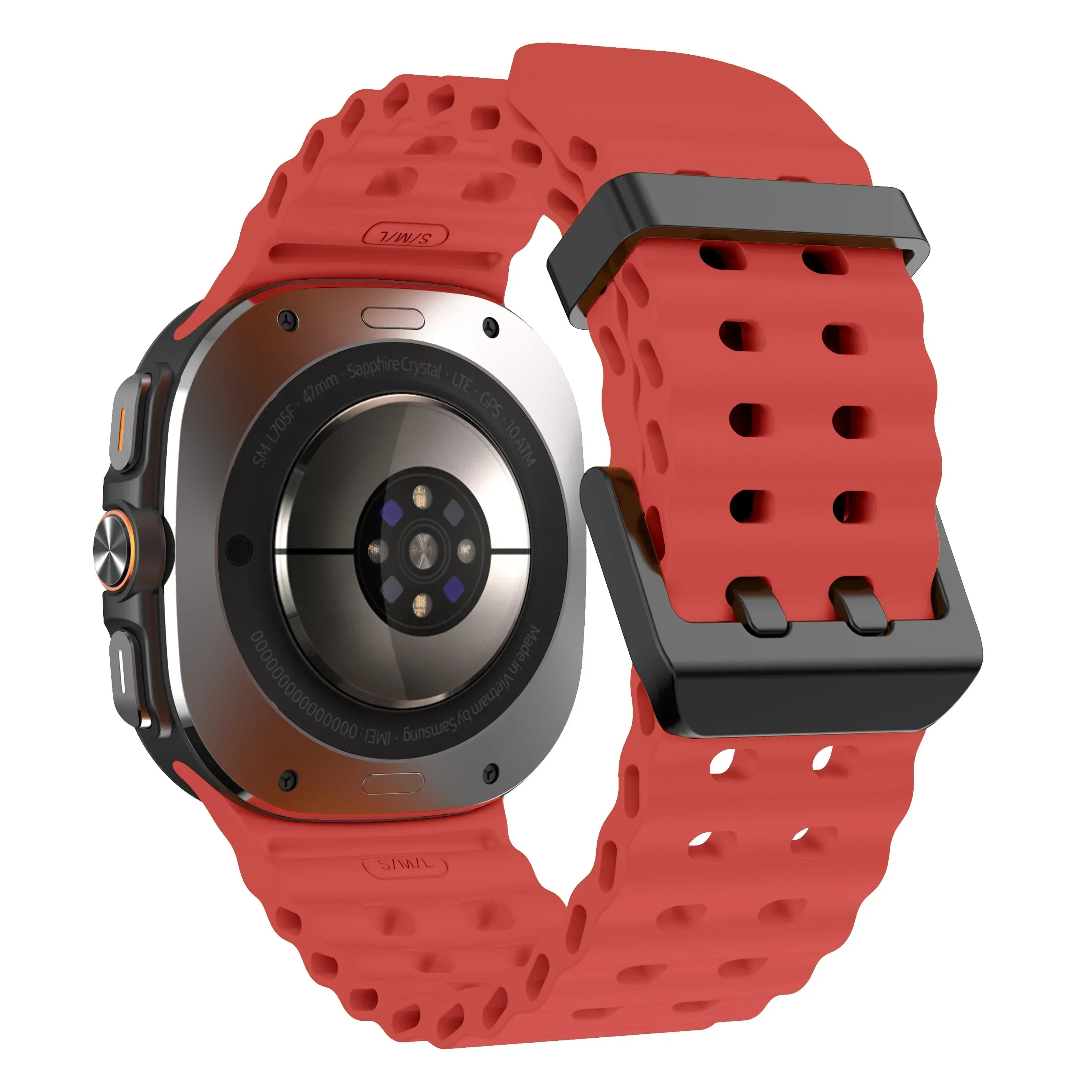 Marine Band For Samsung Galaxy Watch ultra 2025/7 ultra Accessories Two color Sport silicone Bracelet Galaxy Watch ultra Straps