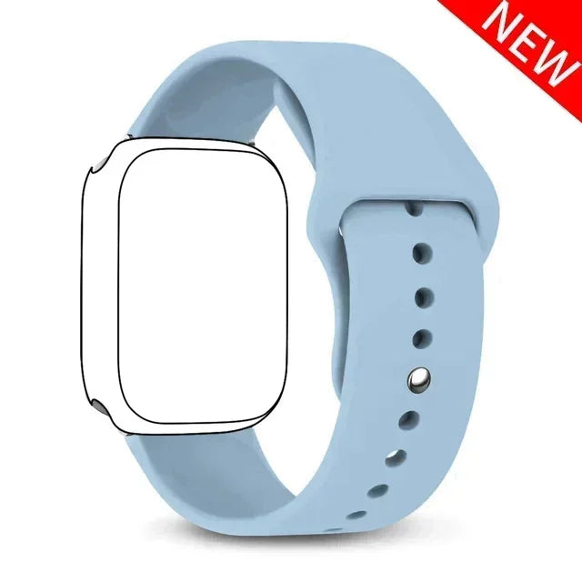 Silicone band For Apple Watch band 46mm 42mm 45mm 44mm 49mm 41mm 40mm 38mm band Apple Watch Series 10 9 8 Ultra 7 SE 3 4 6 Band