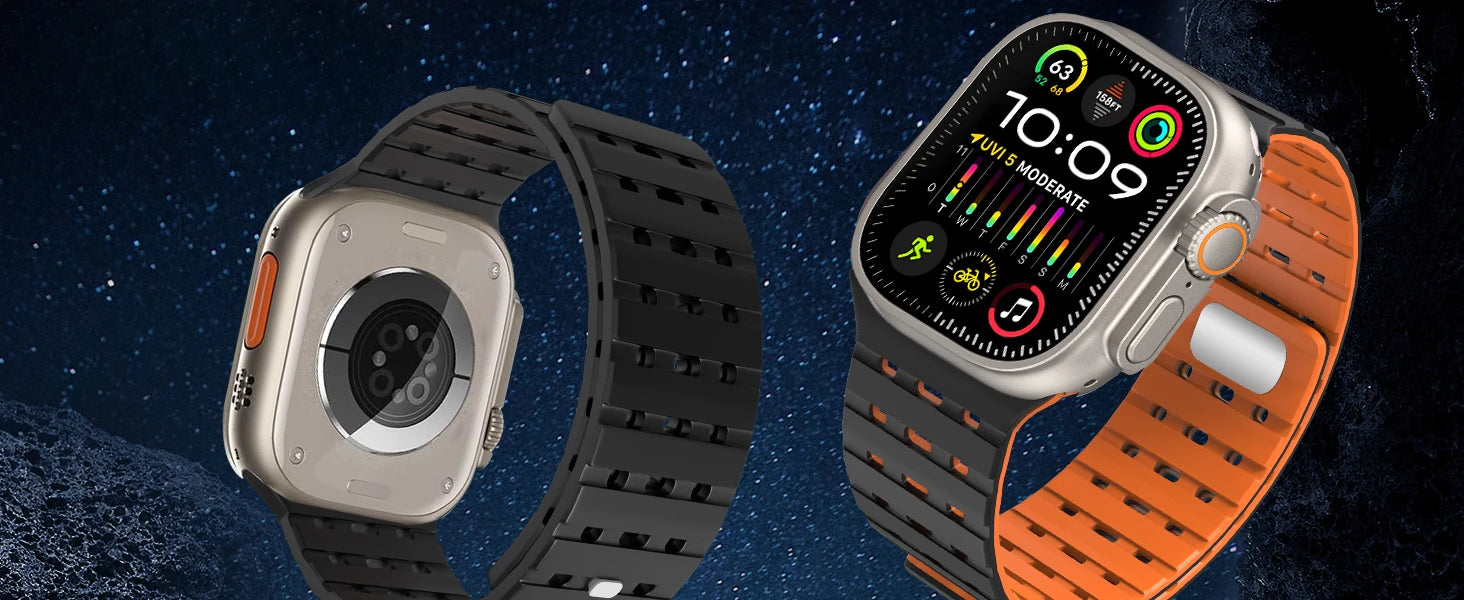 Magnetic band For Apple Watch Ultra 3 49mm 44mm 45mm 38mm 42mm 41mm belt Silicone band Apple Watch Series11 10 8 7 6 5 9 SE band