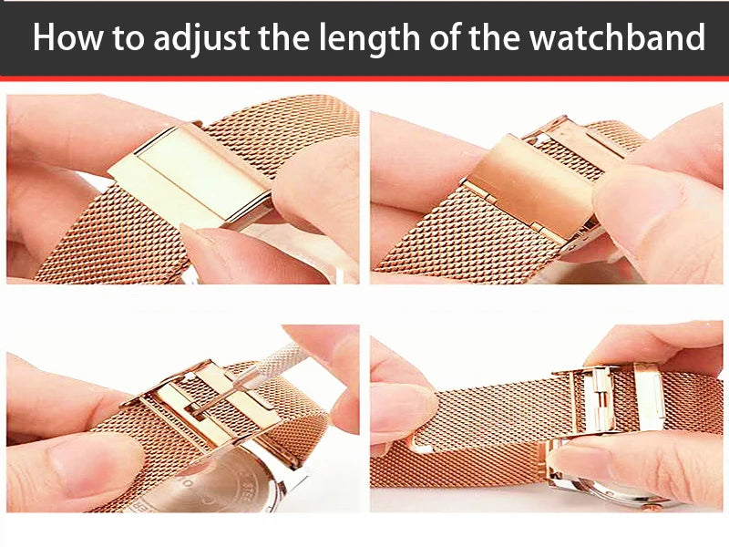 20mm Watch Band for Samsung Galaxy Active 1 2 40mm 44mm/Gear Sport Correa Black For Galaxy Watch SM-R810 42mm Metal Watch Strap