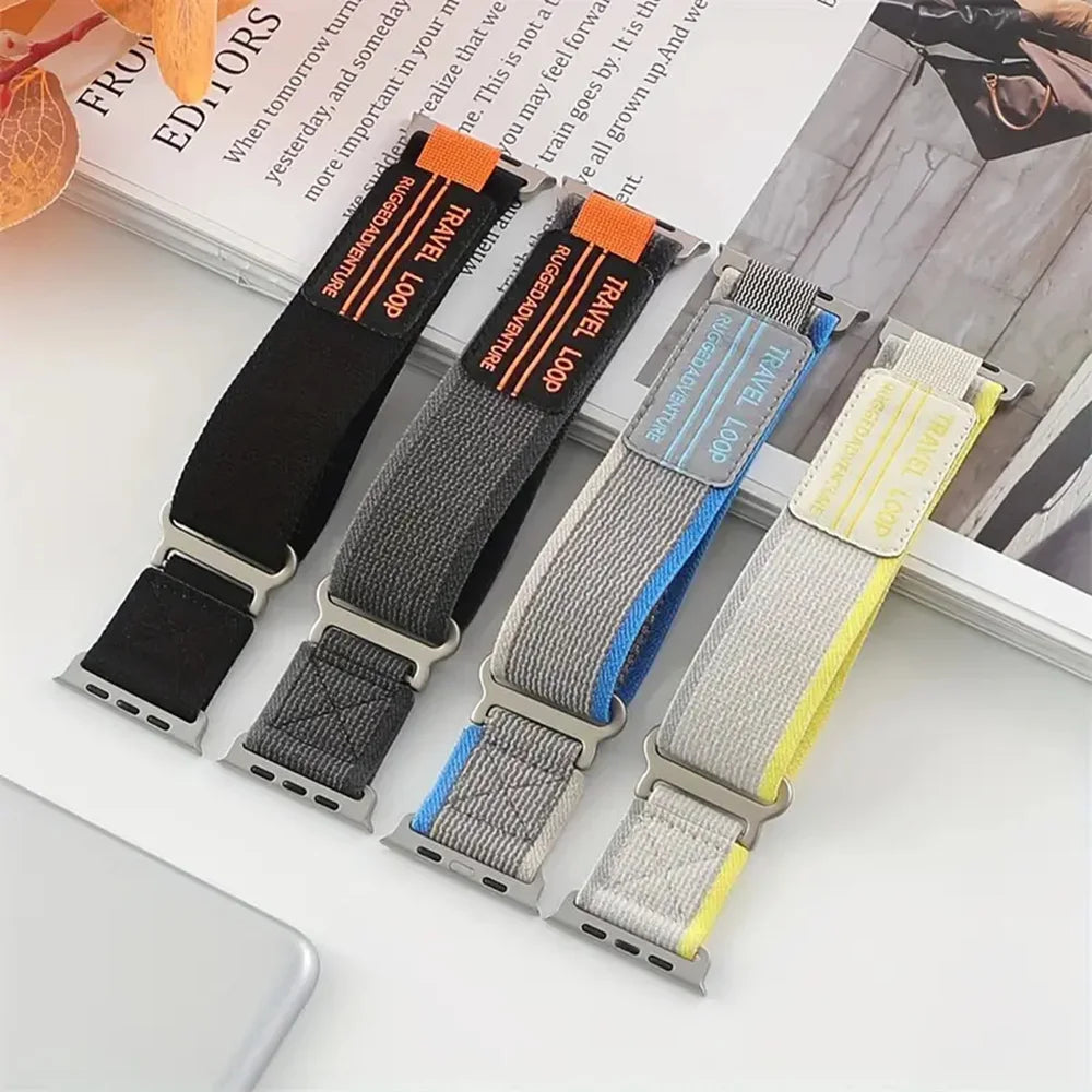Trail Loop band for Apple Watch Ultra 2 49mm band 46mm 44mm 40mm 41mm 42mm 45mm Nylon band for Apple Watch Series 10 9 8 7 6 SE