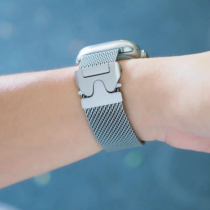 Milanese parachute band For Apple Watch band Ultra 3 2 49mm 46mm 44mm 45mm 41mm 42mm band Correa Apple Watch Series 11 10 9 8 7 SE