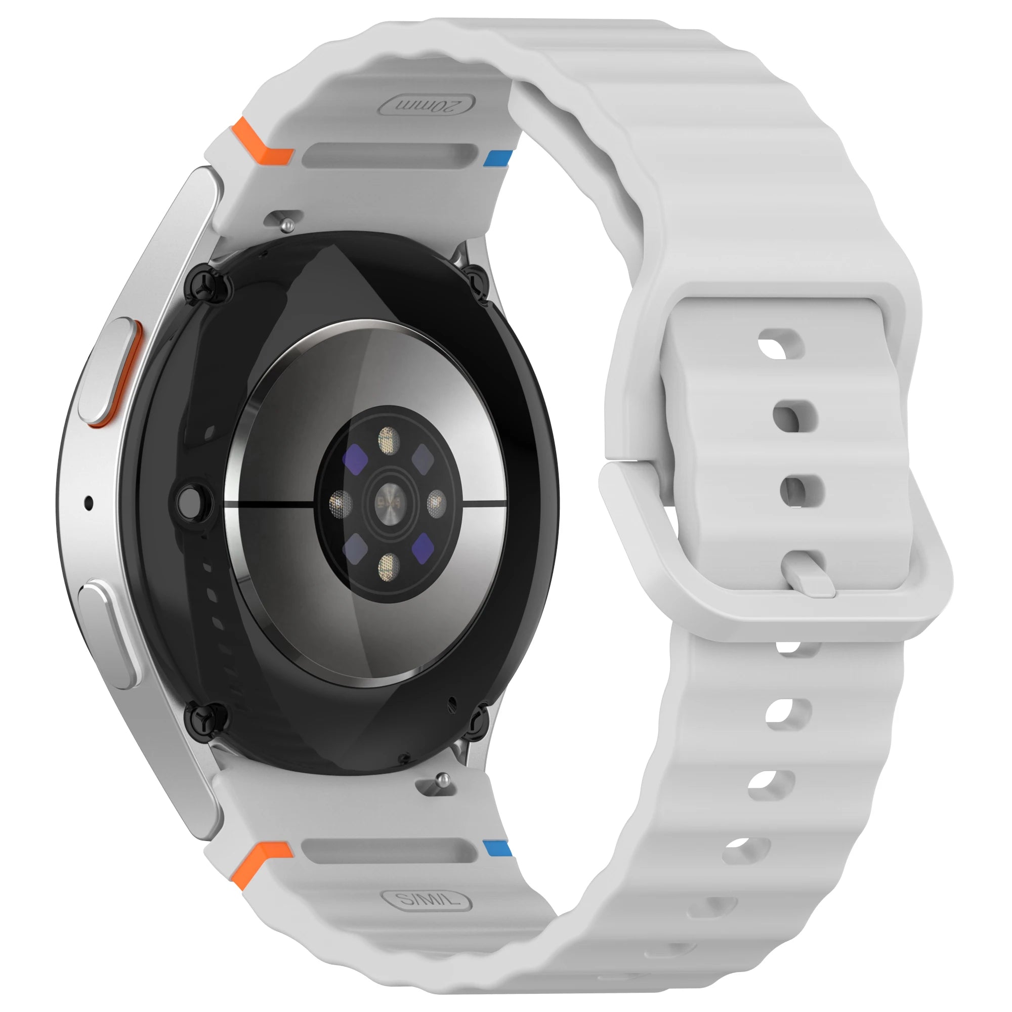 Official Silicone Strap For Samsung Galaxy Watch 7/FE/6/5/4 44mm 40mm 5 Pro Wave Bracelet Galaxy Watch 6 Classic 47mm 43mm Band