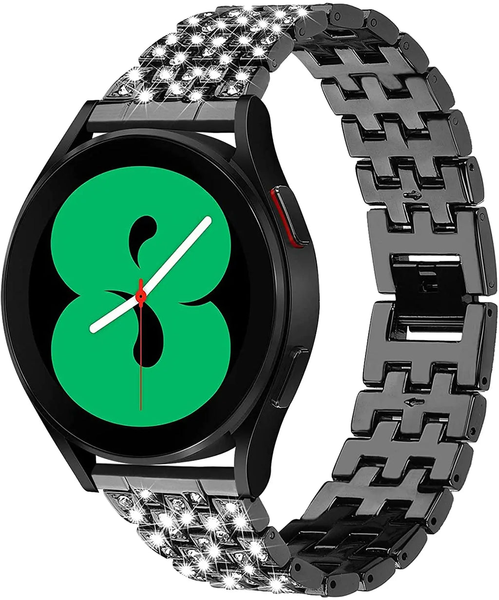 20/22mm Metal Strap for Samsung Galaxy Watch 7/6/5/4/Classic 47mm/active 2 Gear s3 Diamond Bracelet for Huawei GT234 5 pro 46mm