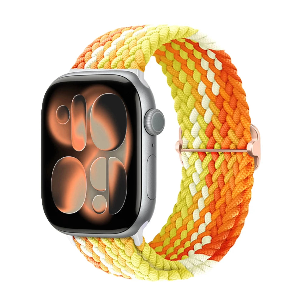 band for Apple Watch 11 band 42mm 46mm 44mm 40mm 45mm Apple Watch Ultra 3 49mm Elastic Braided band correa Series 10 9 8 7 6 SE