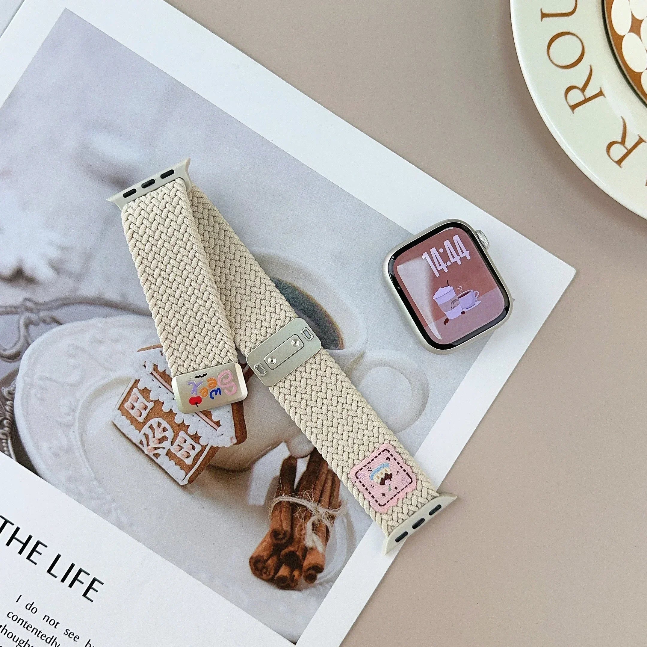 Nylon band For Apple Watch band Ultra 44mm 40mm 45mm 49mm 41mm 44mm magnetic buckle Braided band Apple Watch Series 10 9 SE 7 8