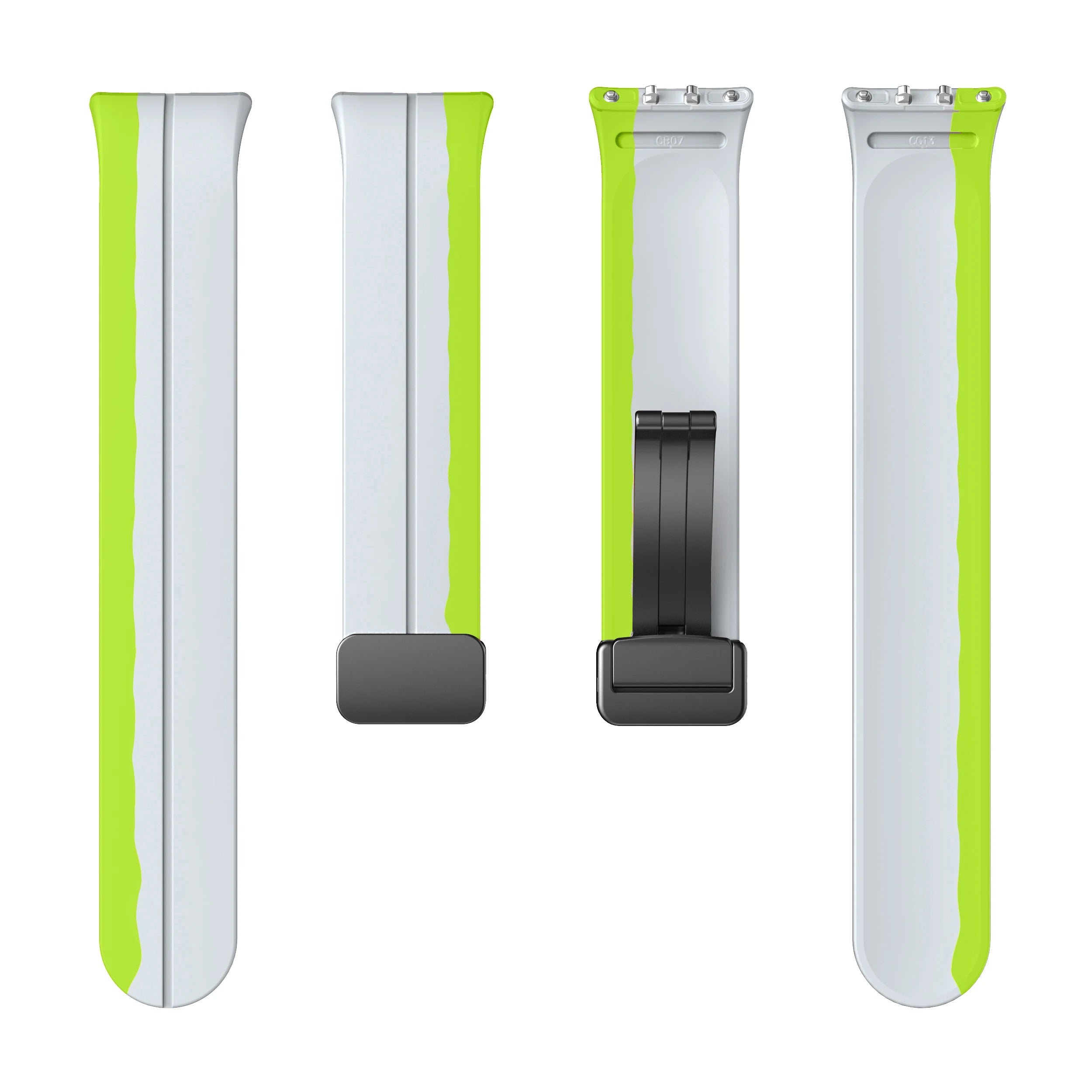 Sports Silicone Band For Samsung Galaxy Fit3 Fit 3 SM-R390 Magnetic D Buckle Strap Wristband Bracelet Replacement Accessories