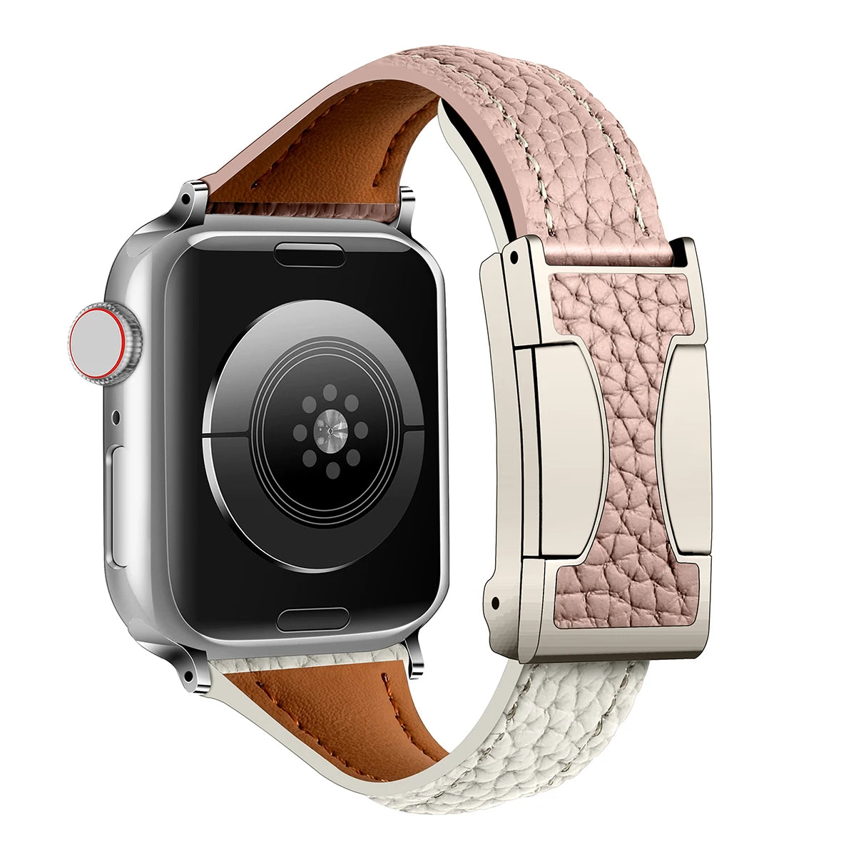Women Leather band for Apple Watch 10 band 46mm 44mm 45mm 42mm 40mm 41mm Thin Magnetic band Apple Watch Series 9 8 SE 7 Watchband