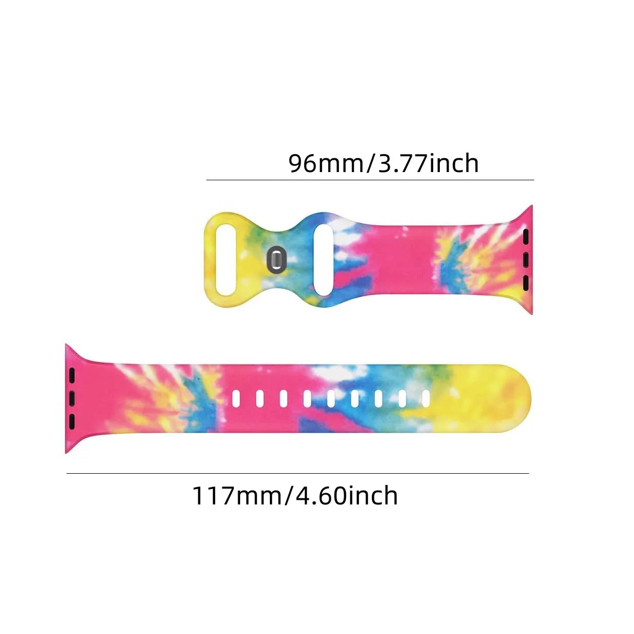 Patterned Silicone band For Apple Watch band Ultra 49mm 45mm 44mm 41mm 40mm For Apple Watch Series 9 8 7 6 5 4 3 2 1 SE Watch bands