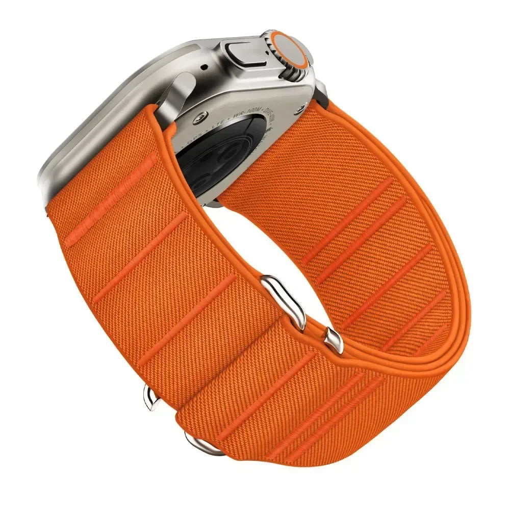 Sport Nylon Loop band for Apple Watch band 49mm 46mm 42mm 45mm 44mm band for Apple Watch Series Ultra 2 10 9 8 7 SE 6 5 4 Correa