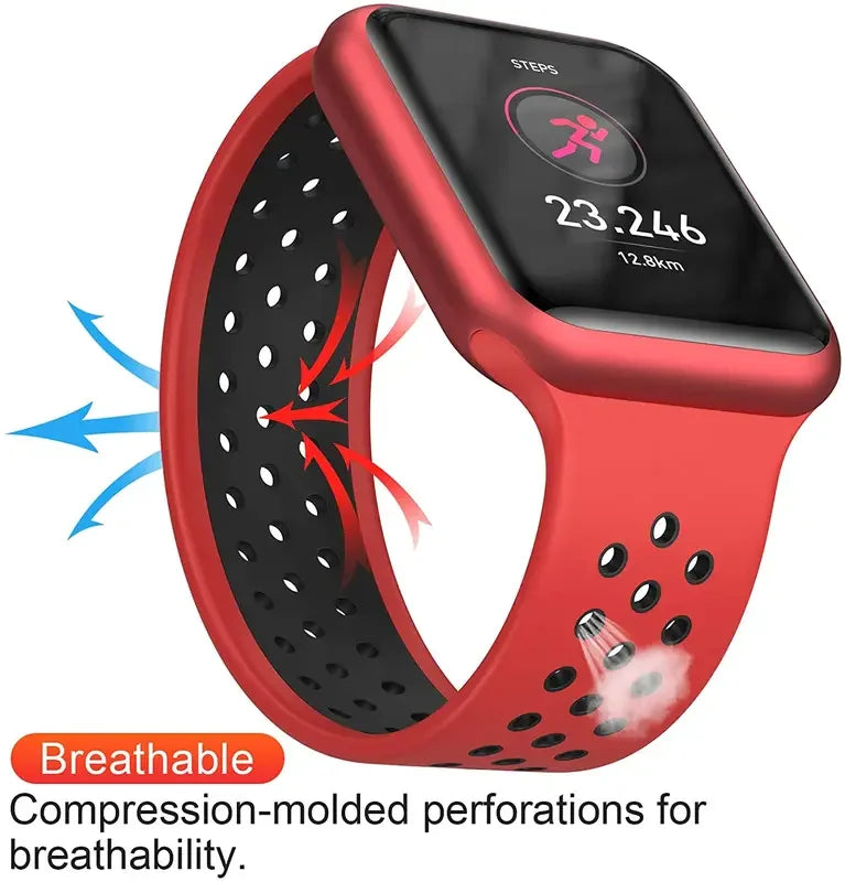 silicone band For Apple Watch 10 band 46mm 42mm 44mm 45mm 38mm 40mm 41mm Elastic Solo LoopBelt band Apple Watch 9876543 Ultra 2 49mm