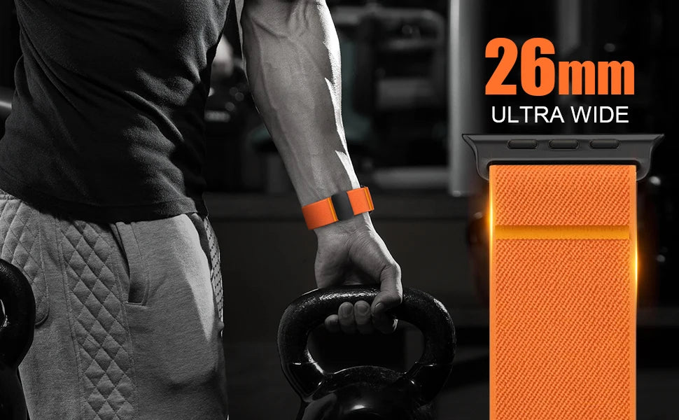 Nylon loop For Apple Watch Ultra 2 3 band 49mm 44mm 46mm 42mm 45mm magnetic band correa Apple Watch Series 10 9 8 7 11 3 SE band