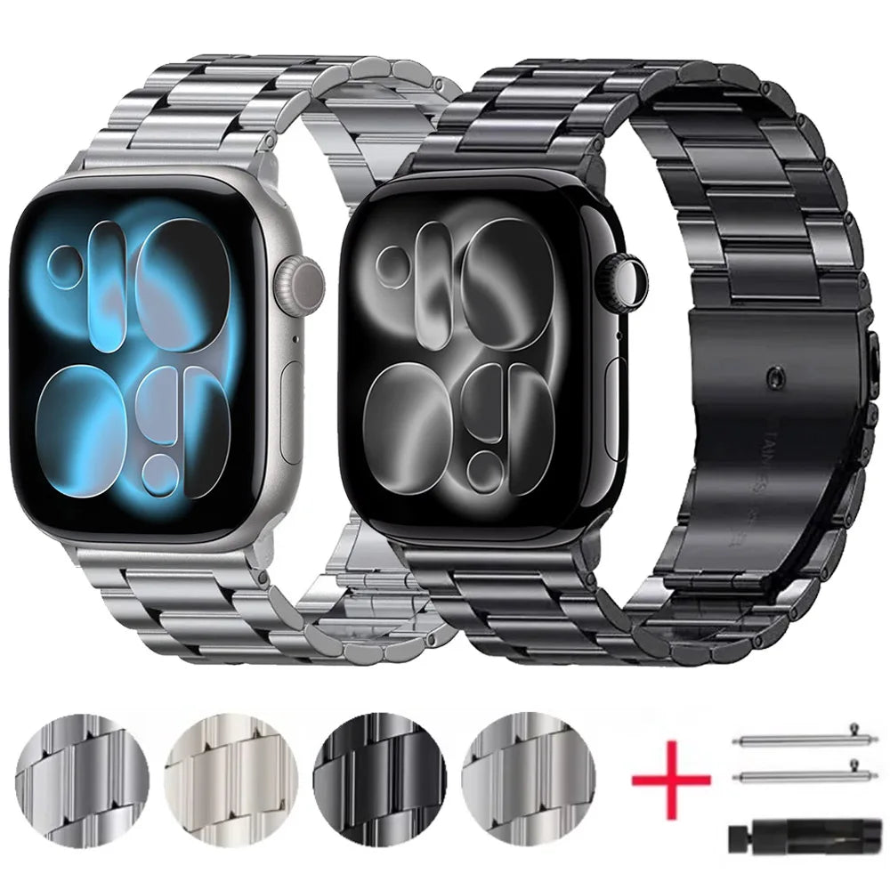 Metal band for Apple Watch Ultra 3 2 49mm 11 10 42mm 46mm Stainless Steel Wristband Apple Watch 9 8 7 6 SE 45mm 41mm 44mm 40mm Band