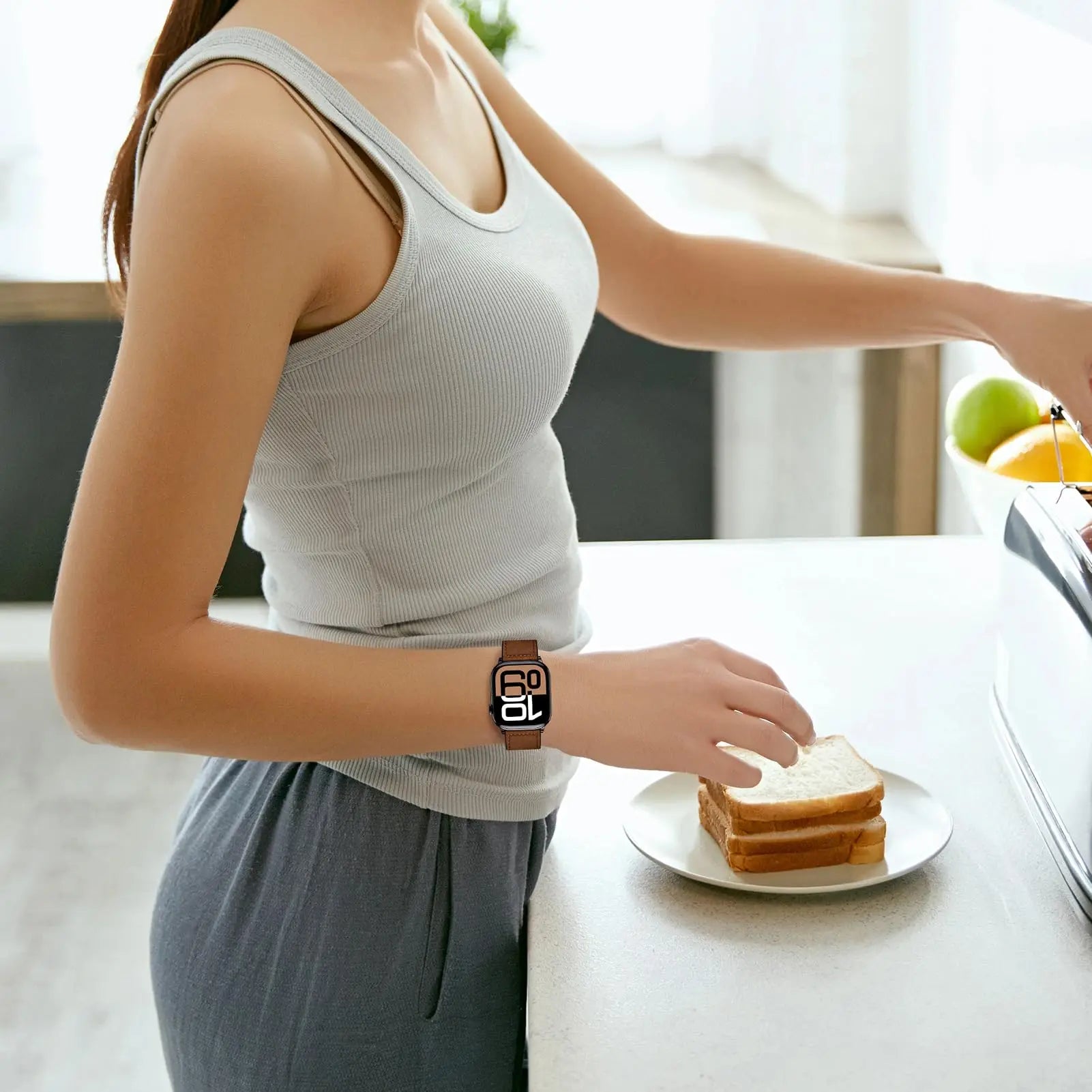 Leather Watch band For Apple Watch band 38mm 40mm 41mm 42mm 44mm 45mm 49mm Magnetic band Apple Watch Series 10 9 8 7 SE6 5 bands