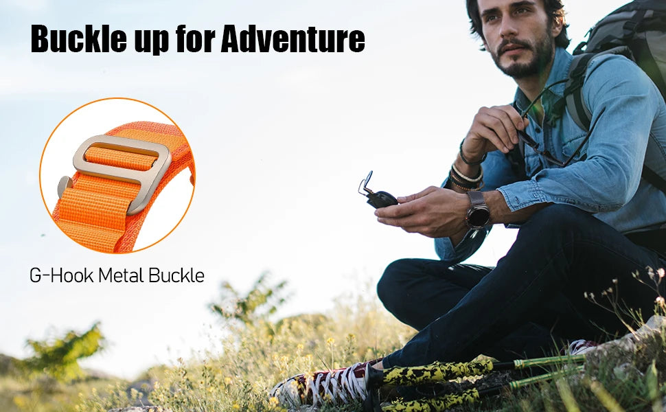 Alpine loop Strap For Samsung Galaxy Watch 8/8 classic/Ultra 47mm 44mm 40mm wristband Sport Bracelet correa Galaxy watch 8 Band