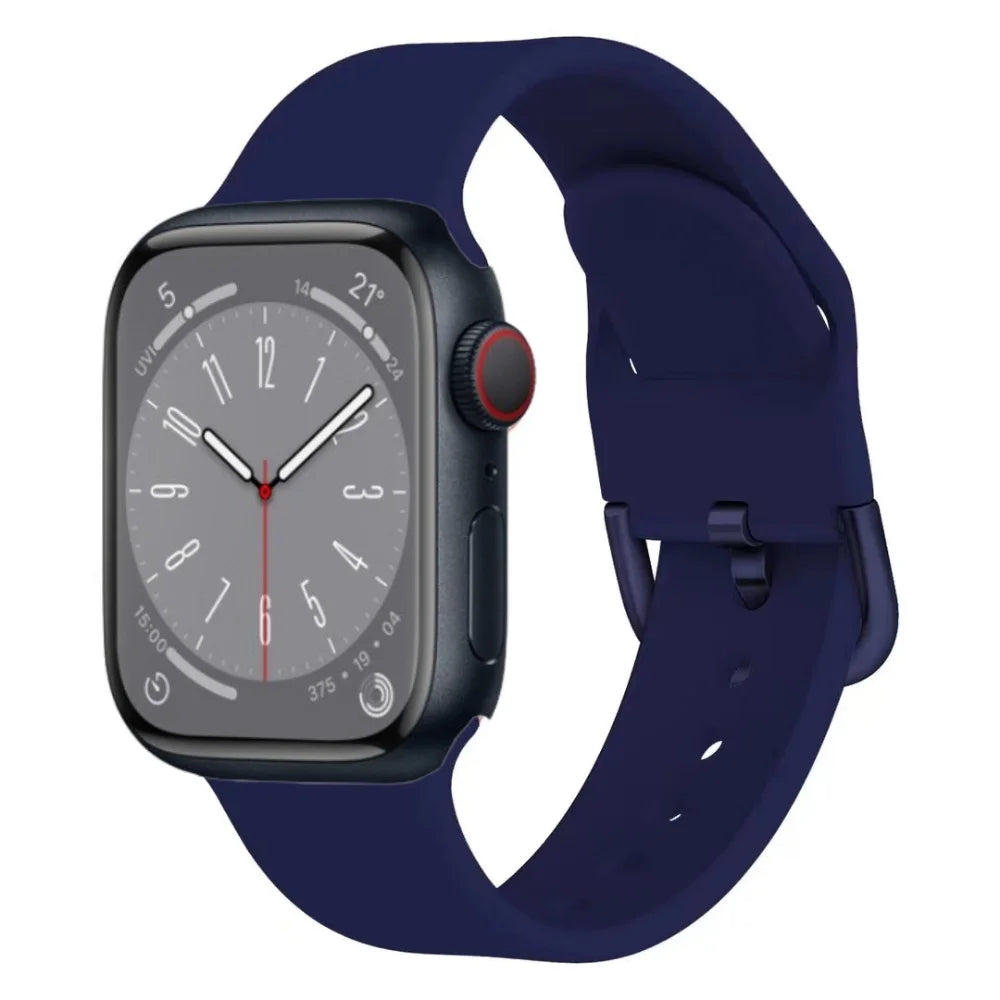 Silicone band for Apple Watch band 46mm 42mm 45mm 41mm 44mm 46mm band Wristband Apple Watch Series 10 9 8 7 6 5 SE Ultra 2 49mm