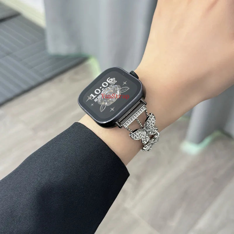 20/22mm Butterfly Style Strap For Huawei Watch 4 GT 2 2e 3 4 5 5Pro Bracelet For Samsung Galaxy Watch 4 5 6 7 classic/active