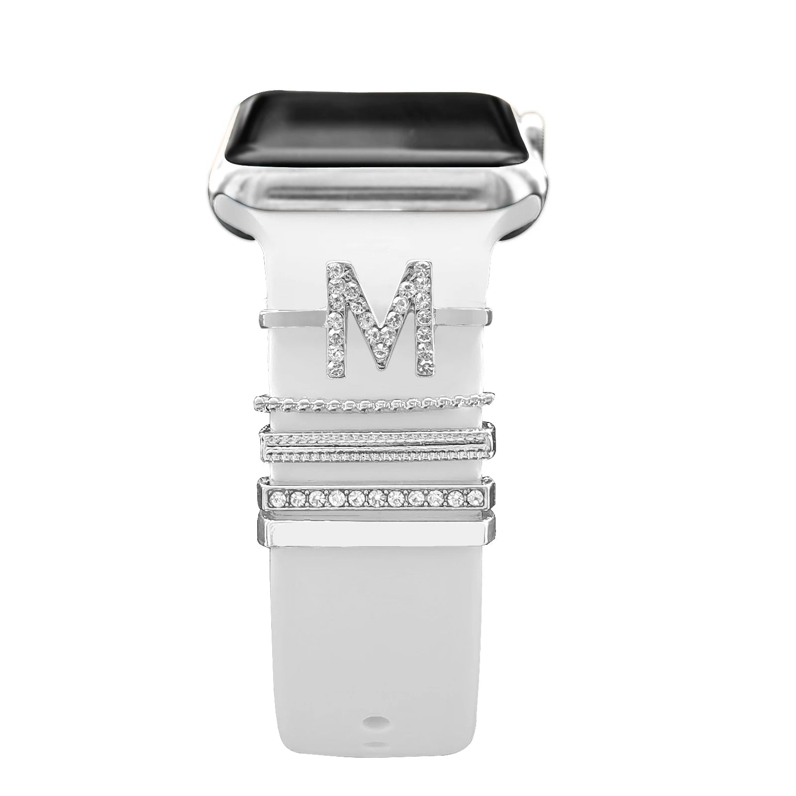 Decoration For Apple Watch band Series 8 7 6 5 4 SE 9 Accessories Diamond Jewelry Charms for Samsung Huawei watch fit 3 band
