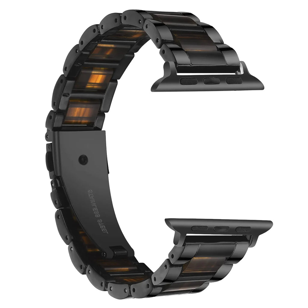 Resin+Metal band For Apple Watch 49mm 46mm 42mm 45mm 44mm 42mm 41mm 40mm 38mm band Wristband Apple Watch Ultra 10 9 8 7 6 5 4 SE