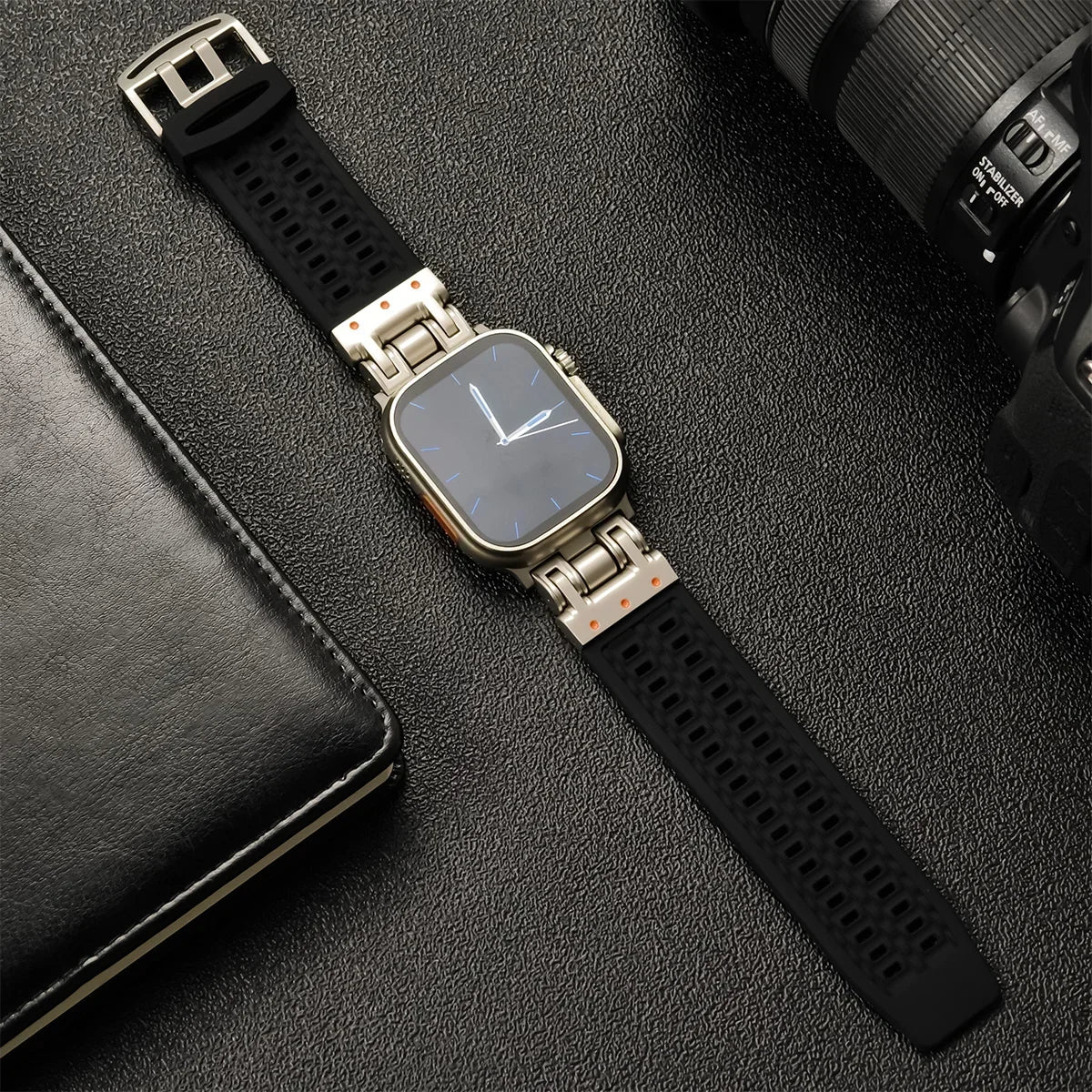 Soft Silicone band for Apple Watch Ultra 2 49mm 45mm 42mm 44mm sport Breathable band for Apple Watch Series 9 8 7 6 5 4 band