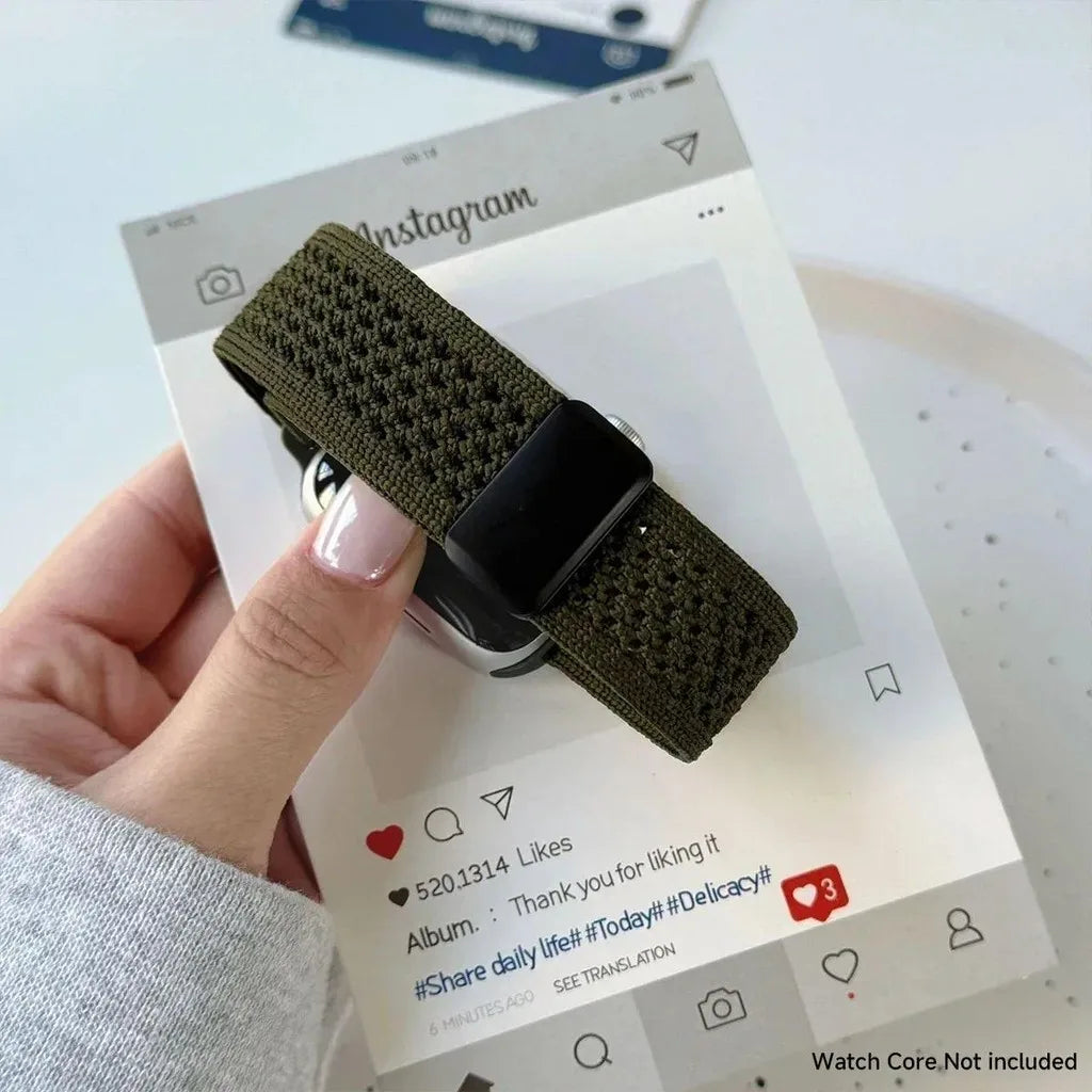 Cartoon Braid Nylon Magnetic Buckle band For Apple Watch Series 10 40mm 41mm 42mm 44mm 45mm 46mm For Apple Watch 10 9 8 6 5 4