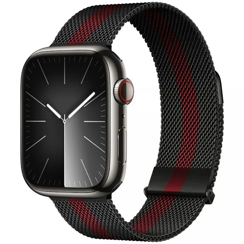 Metal Milanese band For Apple Watch Ultra 2 49mm 11 10 9 8 7 Magnetic band Apple Watch 6 5 SE 46mm 45mm 41mm 44mm 40mm 42mm