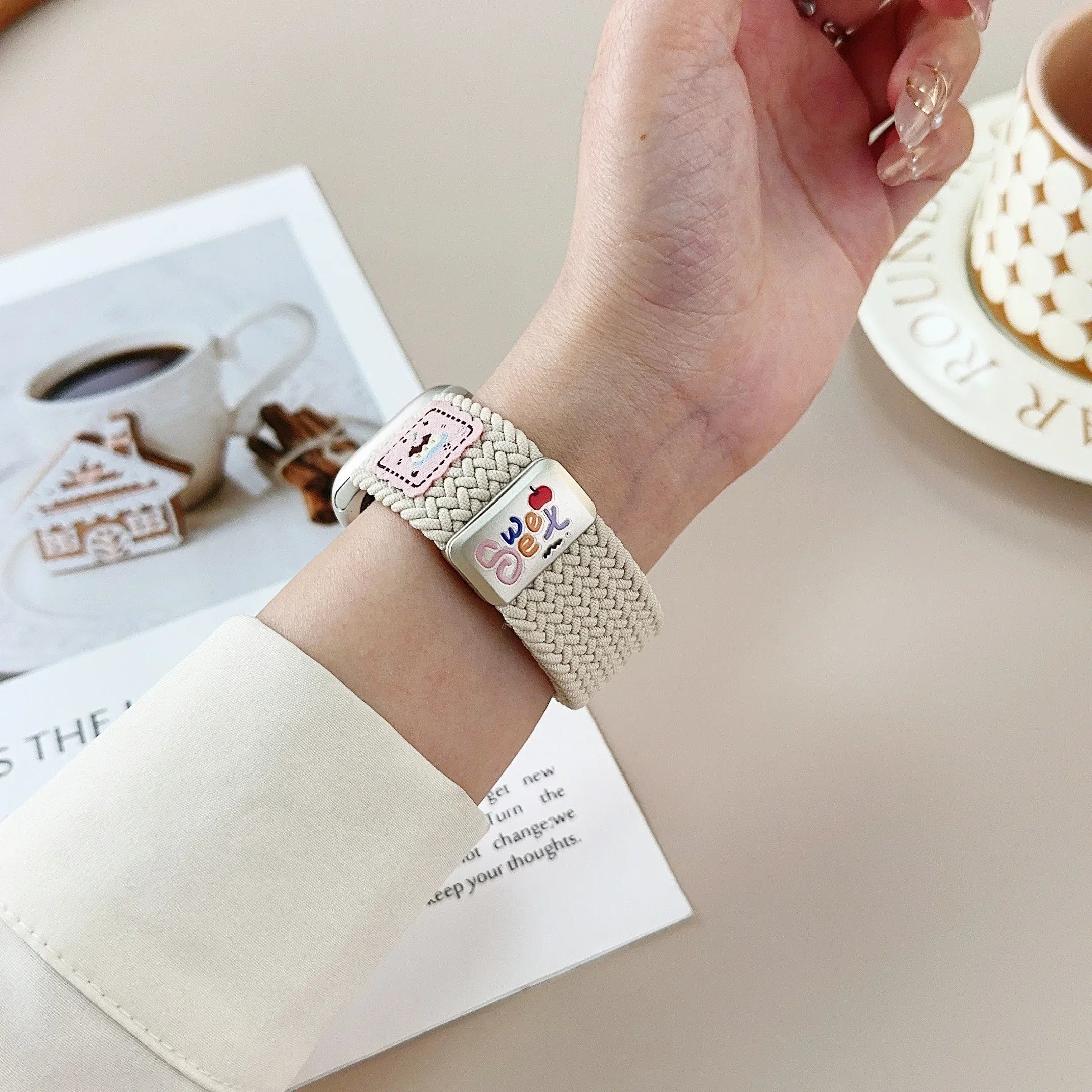 Nylon band For Apple Watch band Ultra 44mm 40mm 45mm 49mm 41mm 44mm magnetic buckle Braided band Apple Watch Series 10 9 SE 7 8