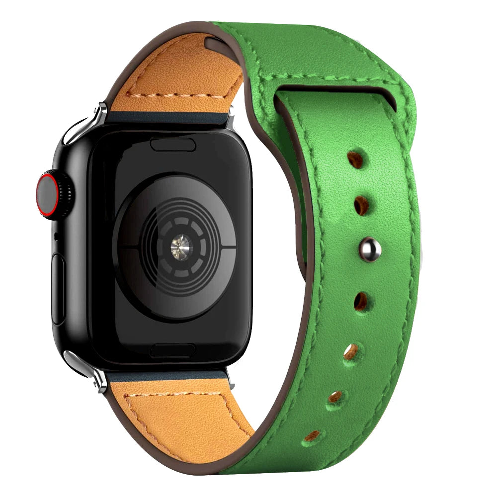 Leather band For Apple Watch 11 10 band 46mm 42mm 44mm 45mm 49mm 41mm 40mm correa band Apple Watch Series 8 9 3 4 5 6 SE 7 Ultra3