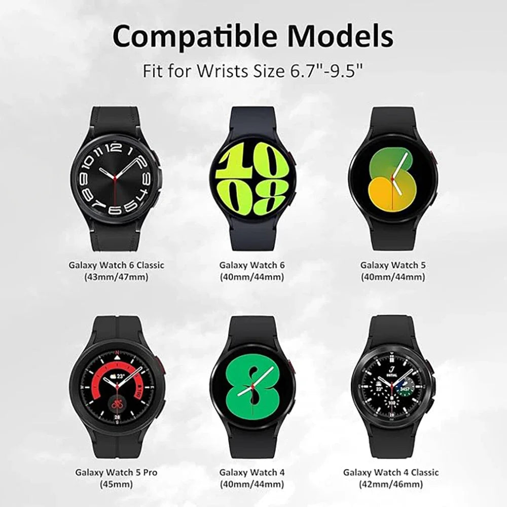 Magnetic Silicone Strap For Samsung Watch 7 6 5 4 40mm 44mm Sport Watchband For Galaxy Watch 5Pro 4 6Classic 47mm 43mm 42mm 46mm