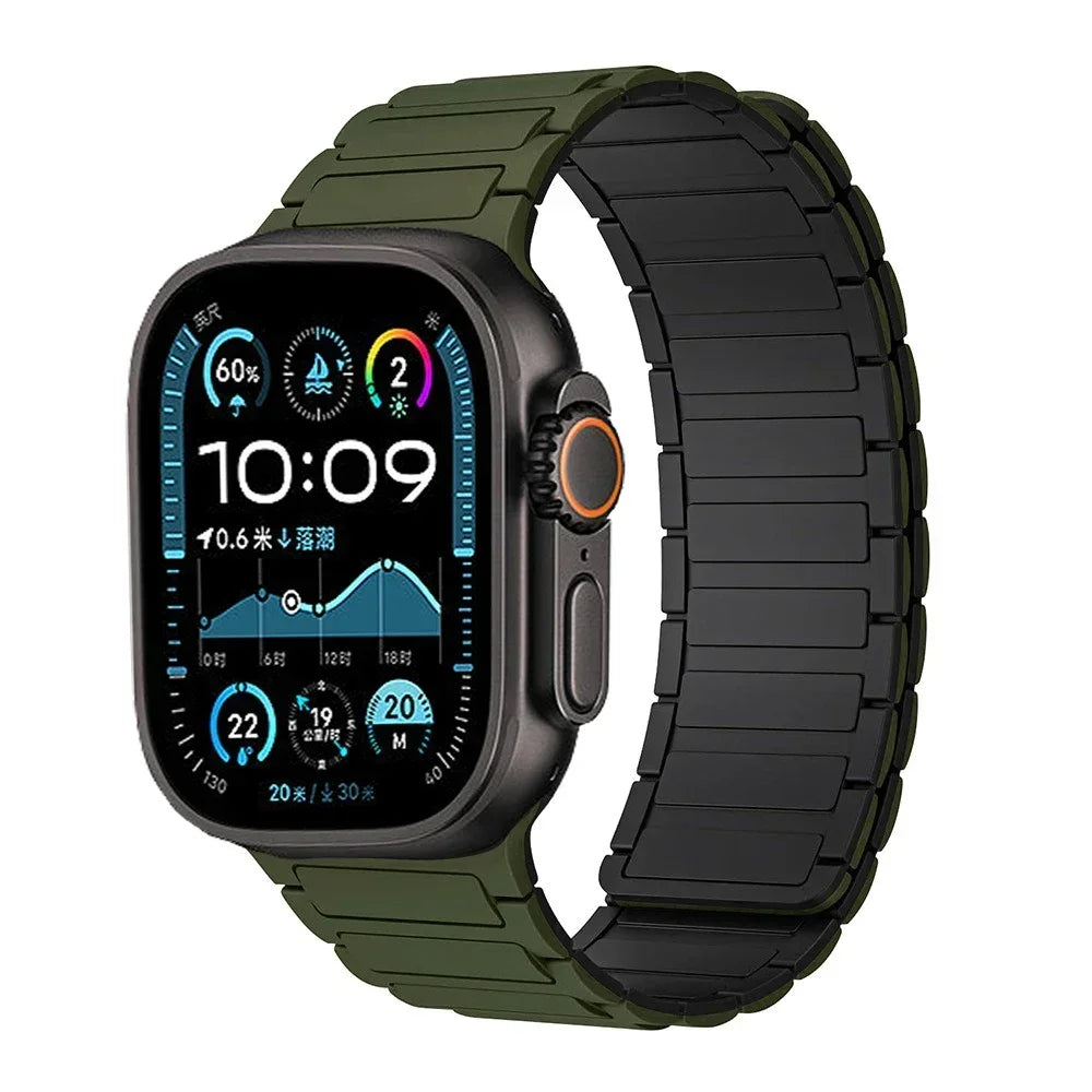 Magnetic Loop band for Apple Watch Ultra 2 1 band 49mm 10 9 8 7 46mm 42mm 45mm 41mm Silicone band Apple Watch 6 5 4 SE 40mm 44mm