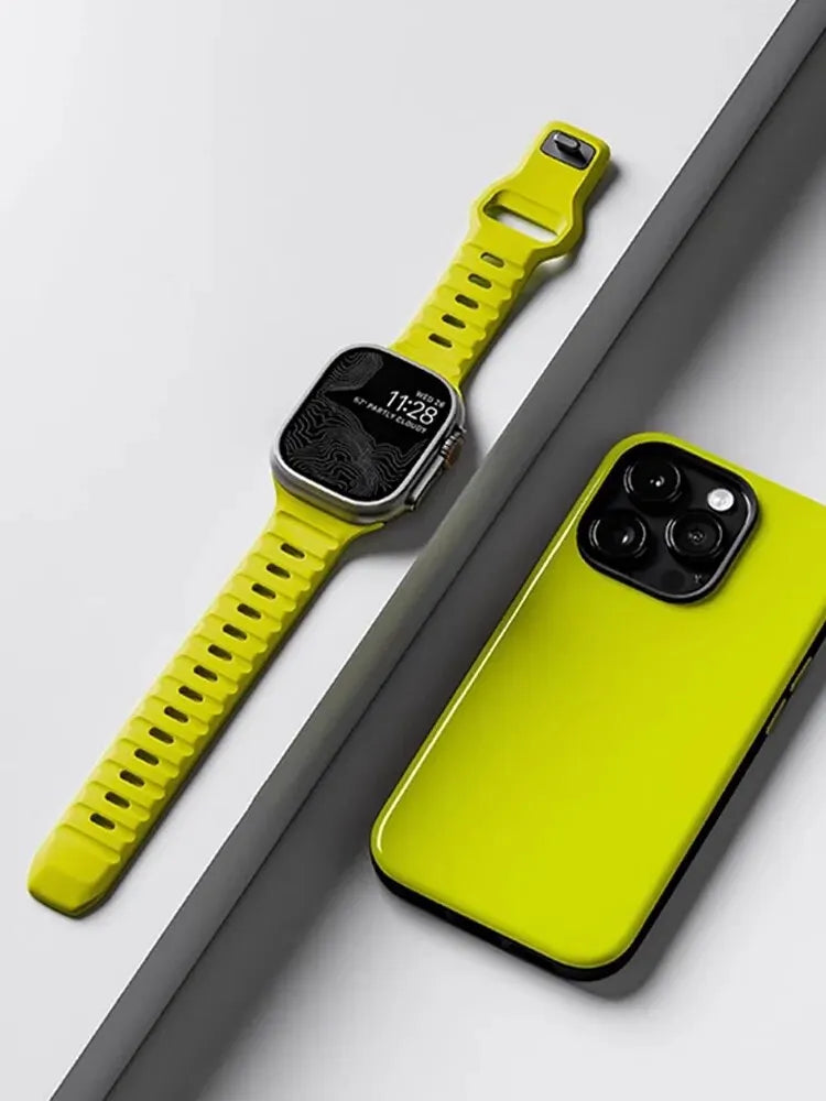 Silicone sport band for Apple Watch 49mm 45mm 44mm 46mm 42mm 40mm 41mm Correa band Apple Watch Series 9 8 7 6 5 SE Ultra 3 2 1
