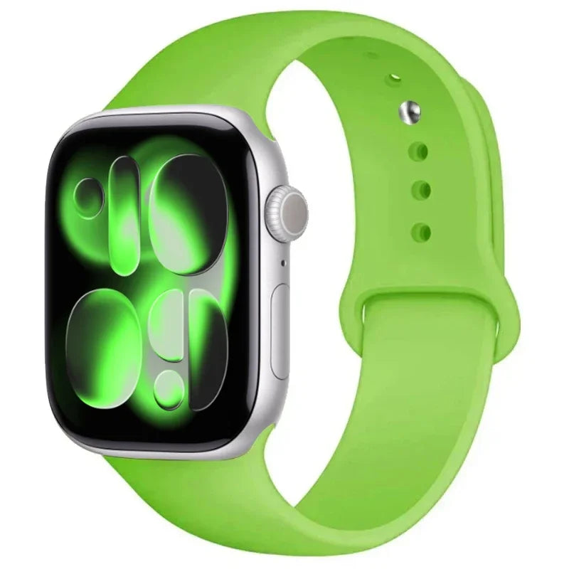 For Apple Watch band 46mm 42mm 45mm 44mm 40mm Silicone sport band Apple Watch Series 11 10 8 7 6 5 4 SE 9 Ultra 3 2 49mm band
