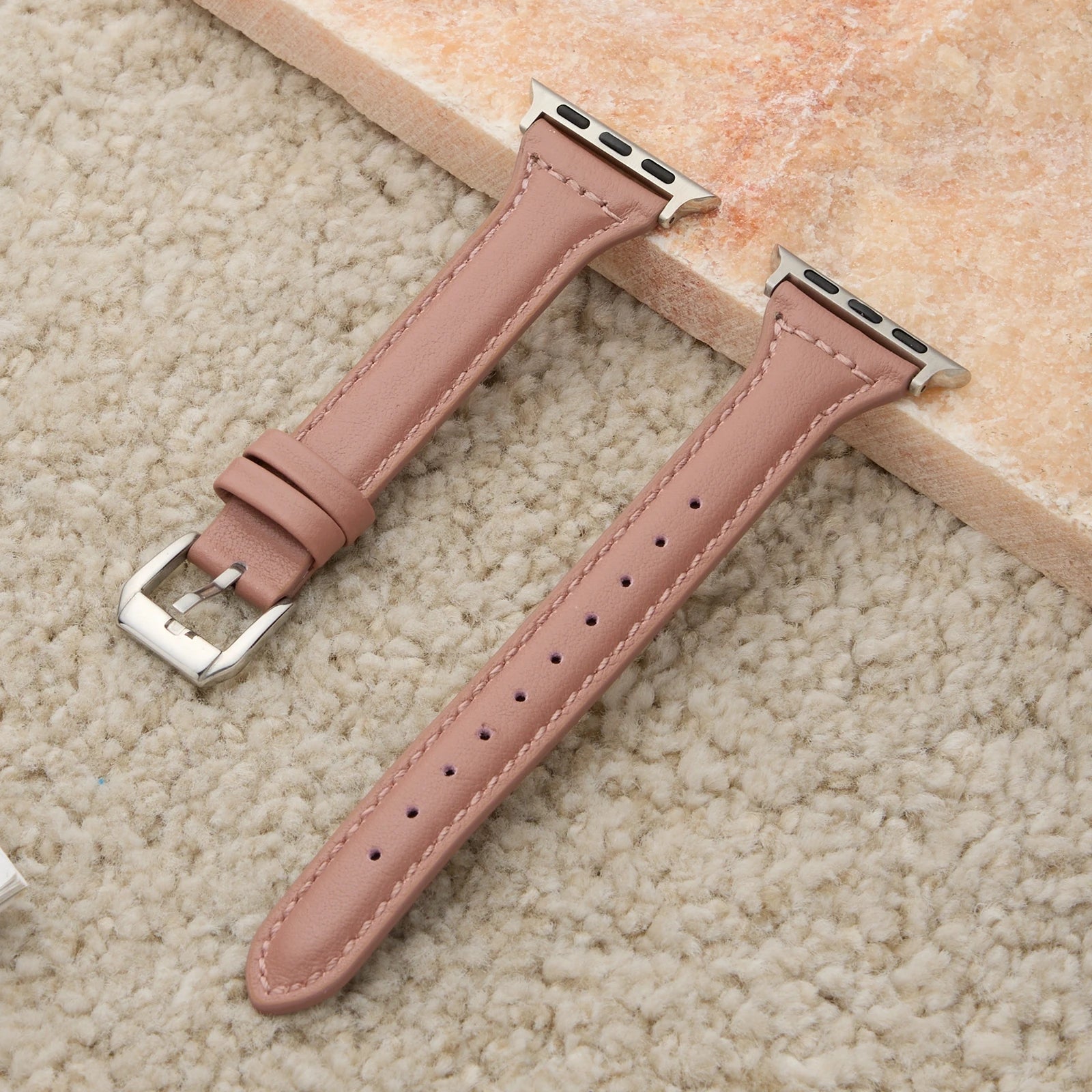 For Apple Watch band women Ultra 11 10 9 8 7 6 5 4 3 2 1 SE 38mm 40mm 41mm 42mm 44mm 45mm 46mm Leather Loop