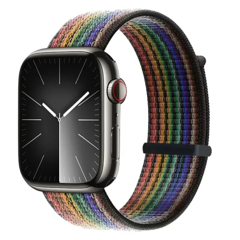 Nylon Loop band For Apple Watch 11 10 9 8 7 46mm 45mm 42mm 41mm Ultra 3 2 49mm Braided band Apple Watch 6 5 4 SE3 44mm 40mm Belt