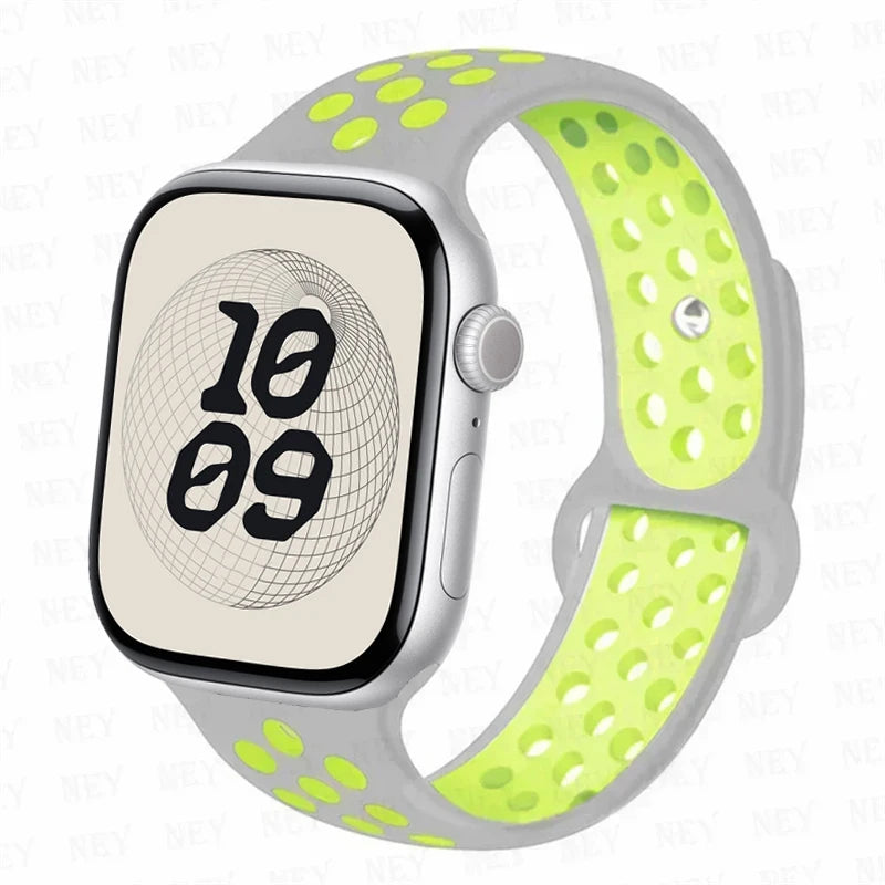band For Apple Watch 10 46mm 42mm 45mm 41mm 44mm Ultra 2 3 49mm Sport Breathable band Apple Watch Series 11 8 7 6 4 5 9 SE 3 Band