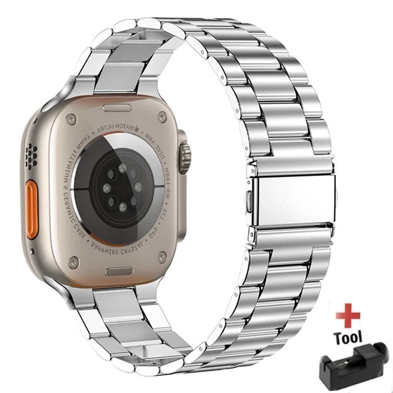 Metal band For Apple Watch Ultra 49mm 8 7 45mm 41mm 42mm 44mm stainless steel smart watch wristband Apple Watch 6 5 4 3 SE 38mm 40mm