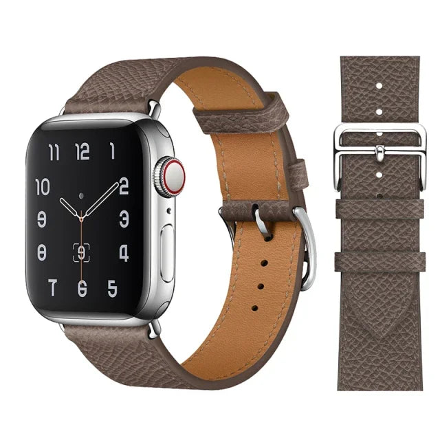 Leather band For Apple Watch Ultra 2 49mm 9 8 7 45mm 41mm High quality business wristband For Apple Watch 6 5 4 3 SE 44mm 40mm 42mm