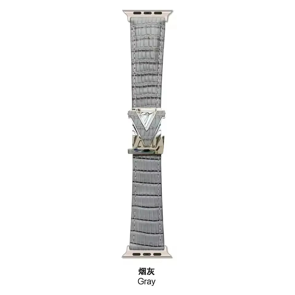 Luxury Fashion band for Apple Watch band 46mm Ultra 49mm 45mm 44mm 42mm 41mm 40mm 38mm metal Buckle band Apple Watch Series 11 10 9 8 7 6 ba