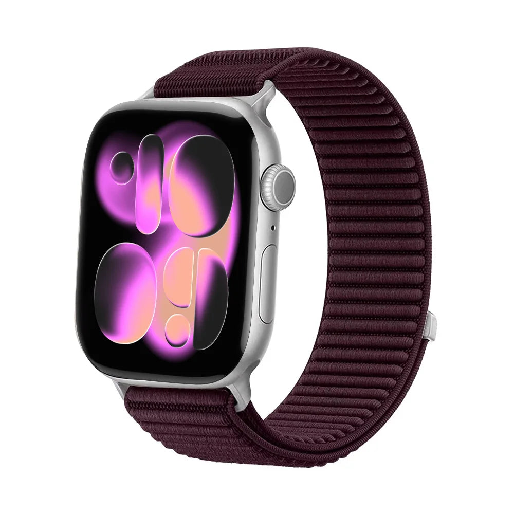 Braided Nylon Loop band for Apple Watch band 42mm 46mm 45mm 44mm 46mm 49mm band brecelet correa Apple Watch Ultra 3 SE 11 10 9 8 7 bands