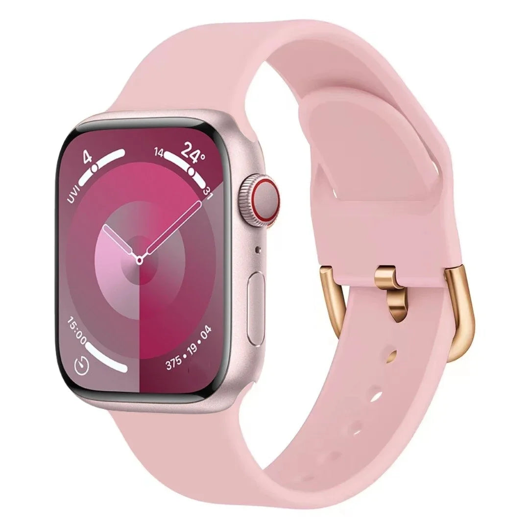 Silicone band For Apple Watch band 11 10 9 8 7 46mm 42mm 45mm 41mm Ultra 3 49mm sport band Apple Watch 6 5 4 SE 44mm 40mm Belt