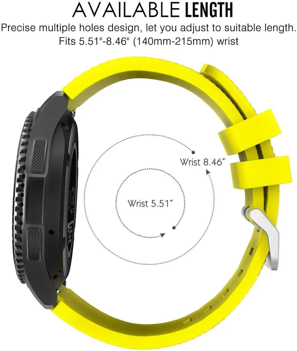 20/22mm Watch Strap For Samsung galaxy watch 5/6/4 40mm/Classic 46/Gear s3 silicone bracelet huawei watch gt 2e/5 pro 45mm Strap
