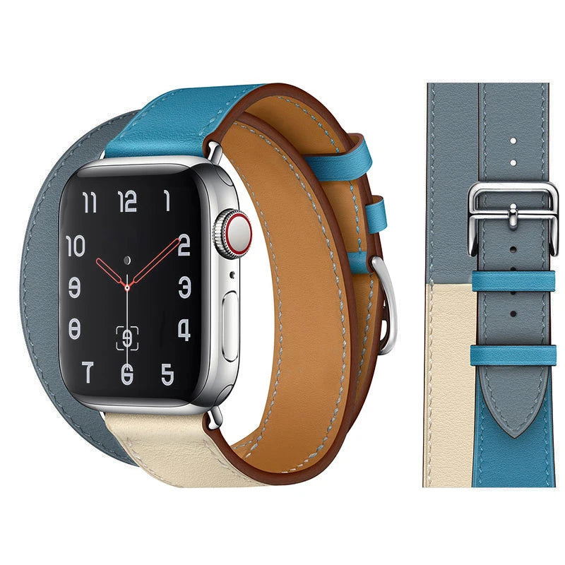 Leather watch band for Apple Watch 11 band 46mm 42mm 44mm 40mm 41mm 45mm 49mm 38mm band Apple Watch Series 10 Ultra3 9 8 7 6 5 SE 3