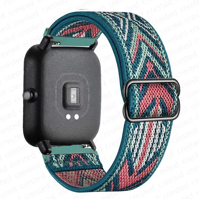 20mm 22mm Universal Watch straps For Amazfit GTR 3/gtr 4/gtr 2/gts 4/Bip 6 Nylon Magnetic Bracelet Amazfit active 2/cheetah band