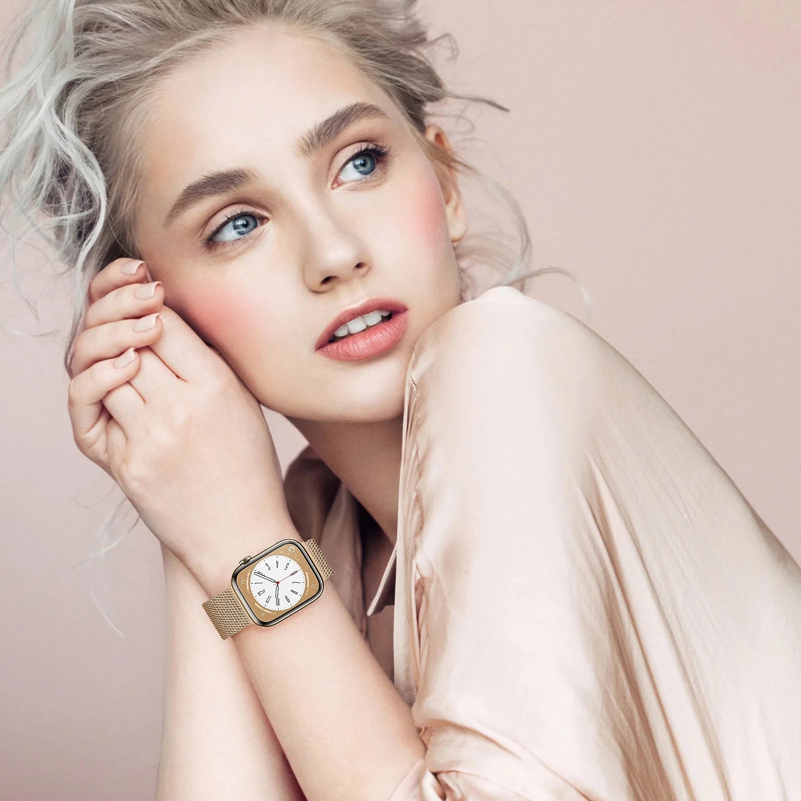 Milanese Loop For Apple Watch band 46mm 44mm 45mm 40mm 42mm 41mm 38mm 49mm band Apple Watch Series 10 Ultra 2 9 8 SE 7 6 5 Band